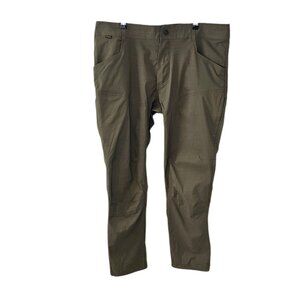 KUHL Mens Renegade Rock Pants, Tapered, Soft Shell, Green, Hiking, Climbing, 40